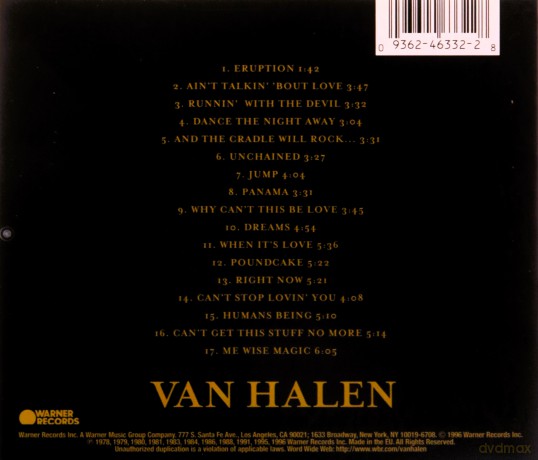 Van Halen: Best Of 1 [CD]