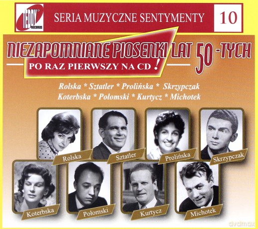 Niezapomniane piosenki lat 50-tych  (Muzyczne Sentymenty 10) (digipack) [CD] 