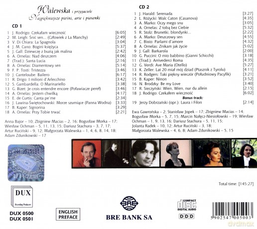 Walewska i przyjaciele: Najpiękniejsze pieśni, arie i piosenki (BOX) [2CD]