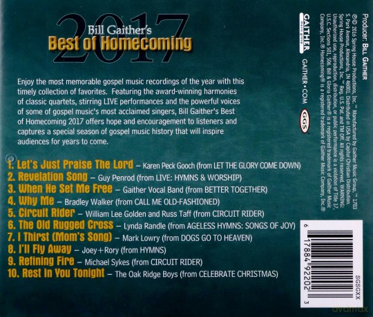 Bill Gaithers-Best Of Homecoming 2017 [CD]