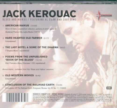 Jack And Cohn And Sims Kerouac: Blues and Haikus [CD]