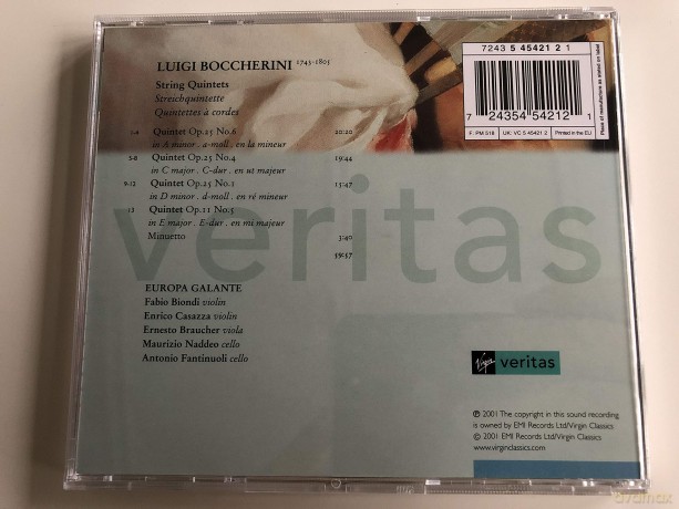 Boccherini: Quintettes [CD]