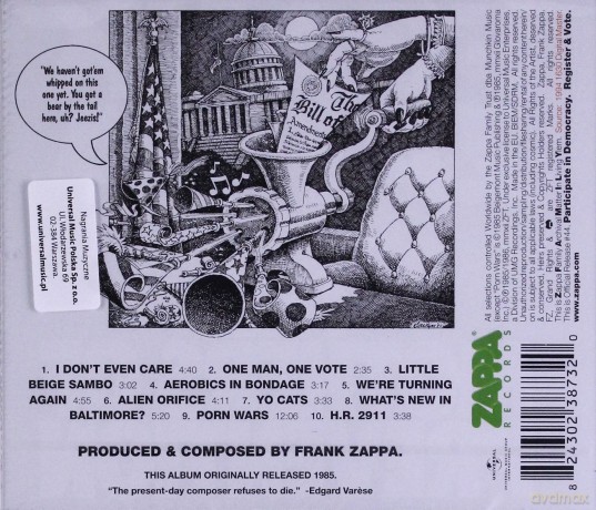 Frank Zappa: Frank Zappa Meets The Mothers Of Prevention [CD]