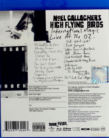 Noel Gallagher's High Flying Birds: International Magic Live At The O2 [2Blu-Ray]+[CD]
