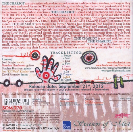 The Chariot: One Wing [CD]