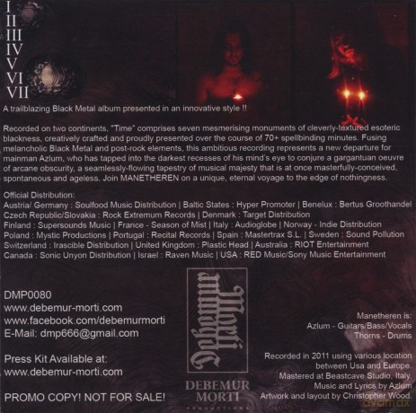 Manetheren: Time (digipack) [CD]