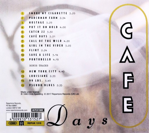 Chris Spedding: Cafe Days [CD]
