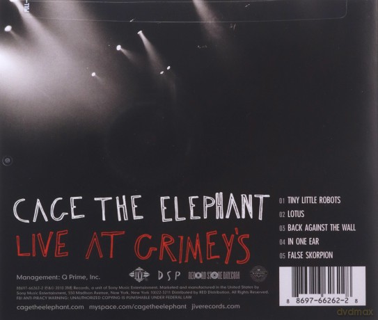 Cage The Elephant-Live At Grimey's [CD]