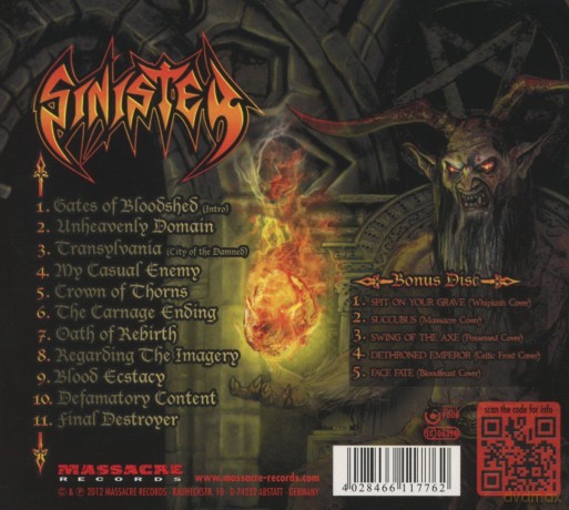Sinister: The Carnage Ending Limited Edition (digipack) [2CD]