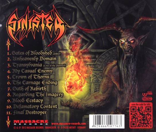 Sinister: The Carnage Ending [CD]