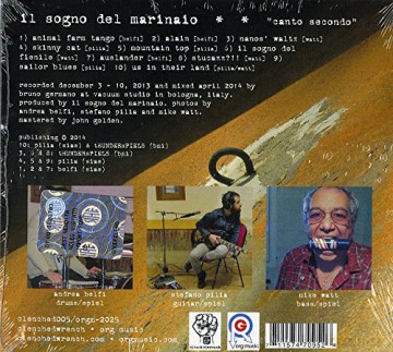 Il Sogno Del Marinaio: Canto Secondo [CD]