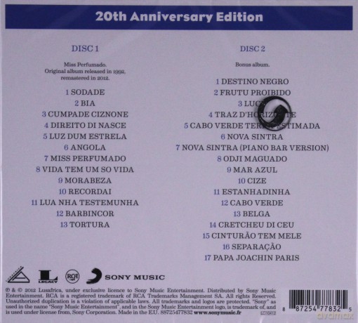 Cesaria Evora: Miss Perfumado - 20th Anniversary [2CD]
