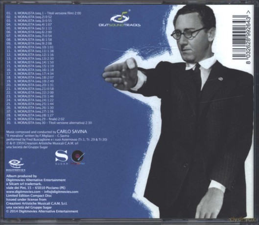 Carlo Savina: Carlo Savina - Il Moralista [CD]