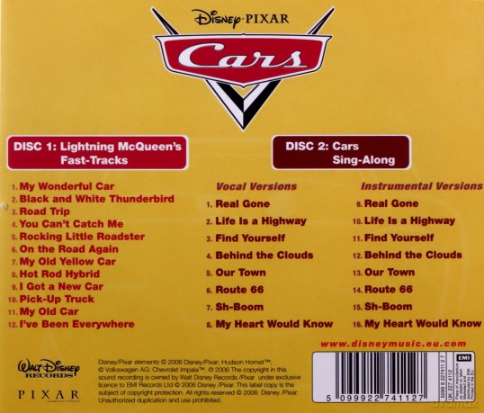 Disney: Cars [2CD]