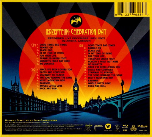 Led Zeppelin: Celebration Day (digipack) [2CD]+[Blu-Ray]