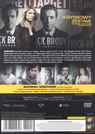 Homeland Sezon 2 [BOX] [4DVD]