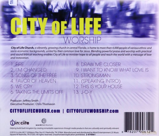 City Of Life: Worship [CD]