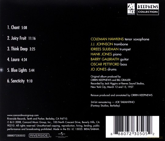 Coleman Hawkins: The Hawk Flies High (Keepnews Collection [CD]