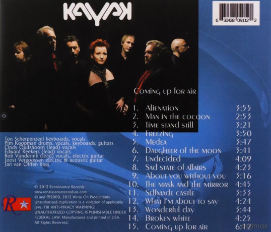 Kayak: Coming Up For Air [CD]