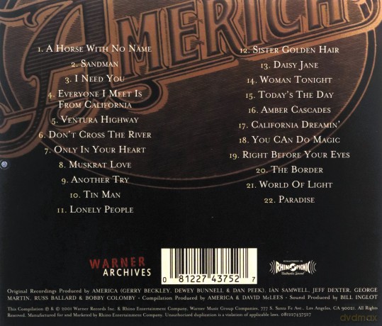 America: Complete Greatest Hits [CD]