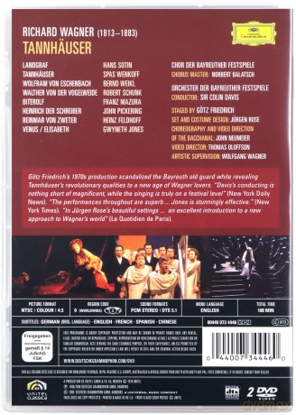 Colin Davis: Wagner:Tannhauser [2DVD]