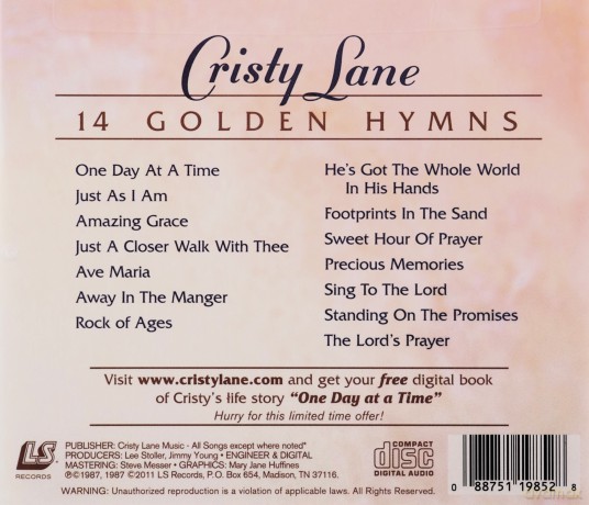 Cristy Lane - 14 Golden Hymns [CD]