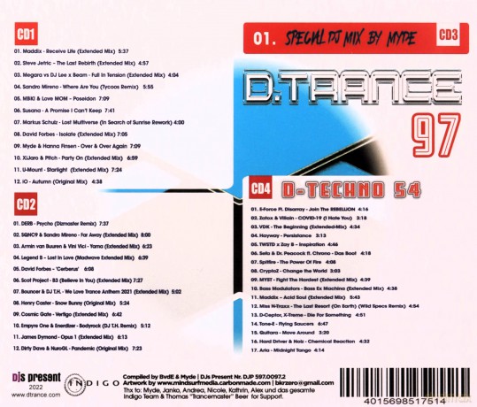 D.Trance 97 (Incl. D-Techno 54) [4CD]