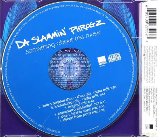 Da Slammin Phrogz-Something About The Music [CD]