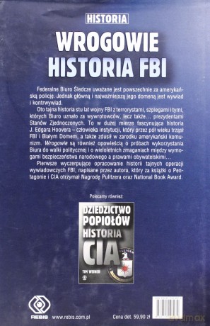 Wrogowie historia FBI - Tim Weiner [KSIĄŻKA]