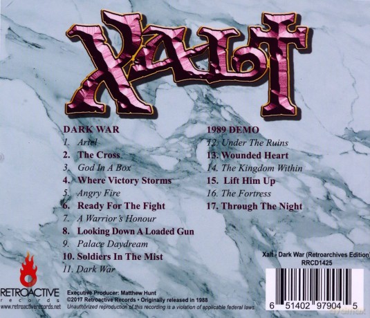 Xalt: Dark War [CD]