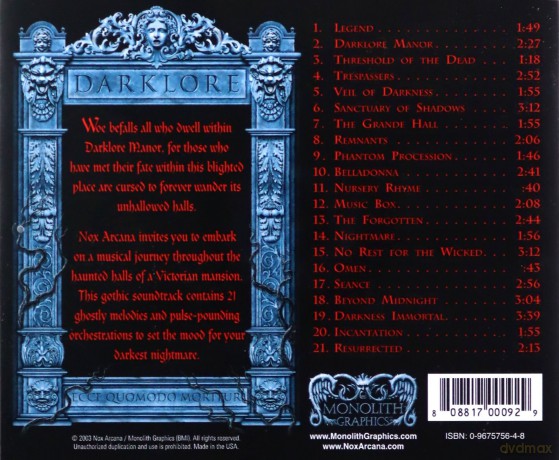 Nox Arcana: Darklore Manor [CD]