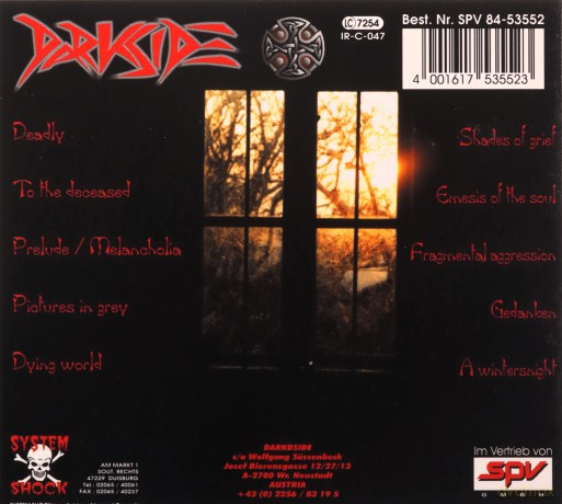 Darkside-Melancholia Of A Dying World (digipack) [CD]
