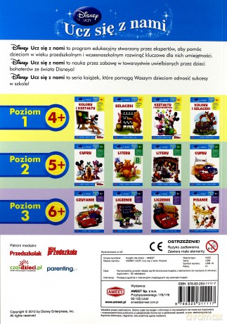 Disney Ucz się z nami Wróżki Pisanie [KSIĄŻKA]