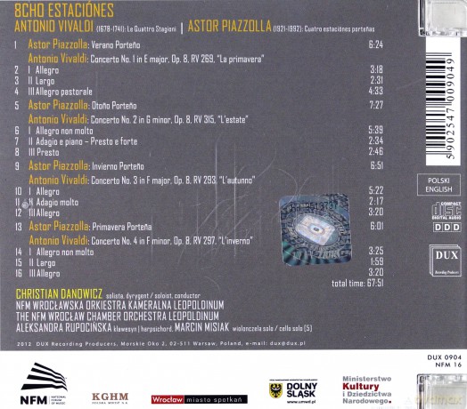 8cho Estaciones: Vivaldi, Piazzolla [CD]