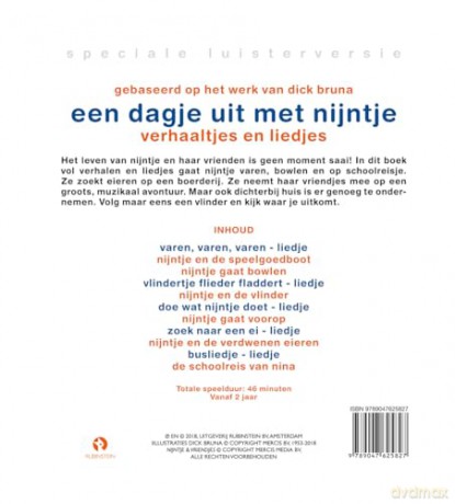 Dick Bruna: Dick Bruna - Een Dagje Uit Met Nijntje [CD]