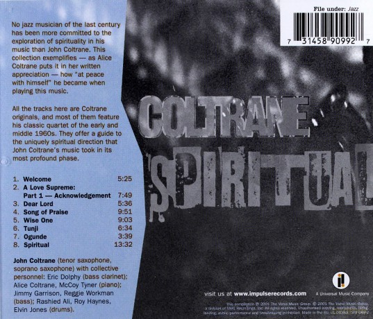 Coltrane Quartet: Spiritual [CD]