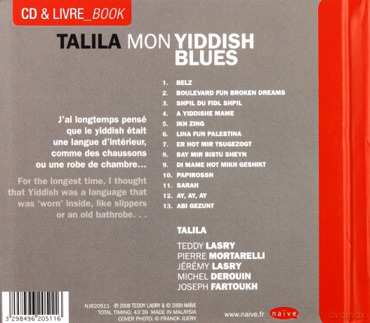 Talila: Mon Yiddish Blues [CD]