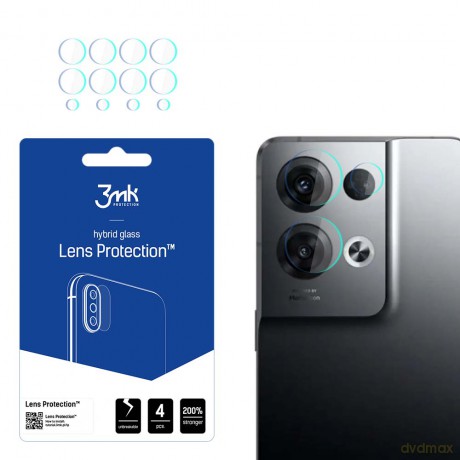 Oppo Reno 8 Pro - 3mk Lens Protection szkło hybrydowe