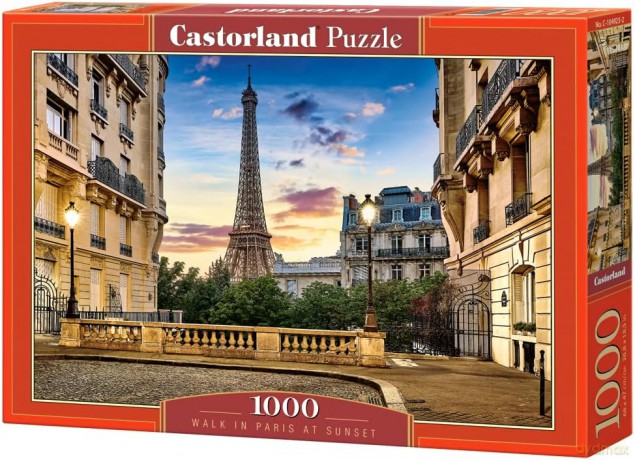 CASTORLAND 1000 el. Spacer po Paryżu przy zachodzie słońca C-104925 [PUZZLE]