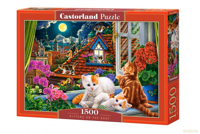CASTORLAND 1500 el. Kocięta na dachu C-152056 [PUZZLE]