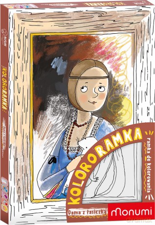 Kolororamka L Dama z łasiczką