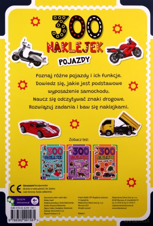 Pojazdy. 300 naklejek [KSIĄŻKA]