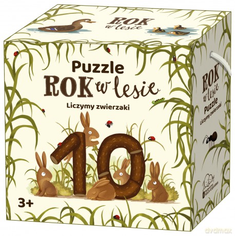Rok w lesie Liczymy zwierzaki - Emilia Dziubak [PUZZLE]