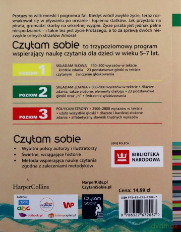 Wyspa pirata Protazego. Czytam sobie. Poziom 2 - Justyna Bednarek [KSIĄŻKA]