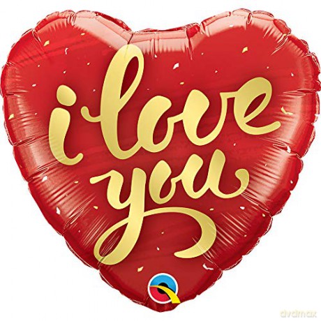 Balon foliowy 18 cali QL I Love You