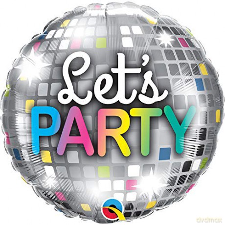 Balon foliowy 18 cali QL RND Let's party