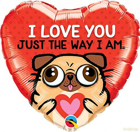 Balon foliowy 18 QL HRT I Love You Just The Way I Am