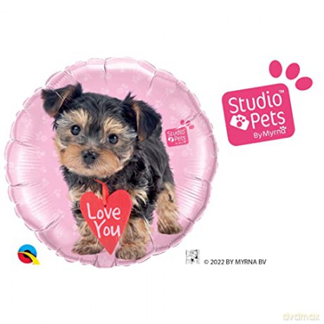 Balon foliowy 18 QL SHP Love You Terrier