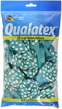 Balon QL 11 z nadrukiem Clouds pastel błękitny karaibski