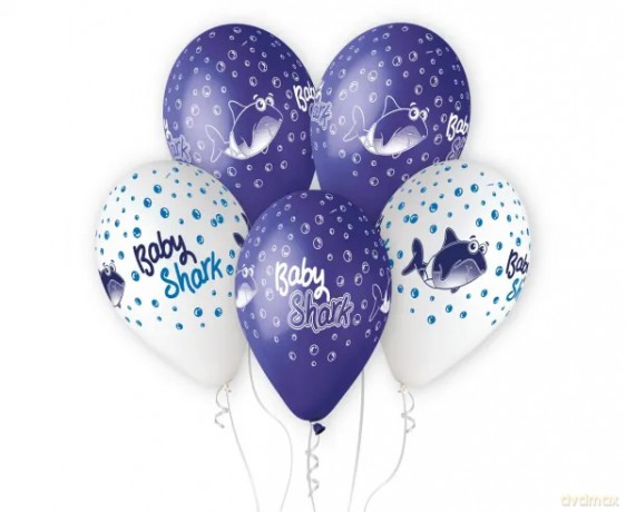 Balony Premium Hel Baby Shark 13 5 szt